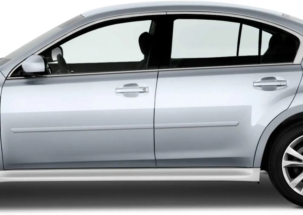 FE-Legacy Finished End Body Side Molding Compatible with Subaru Legacy - Crystal White Pearl (K1X)