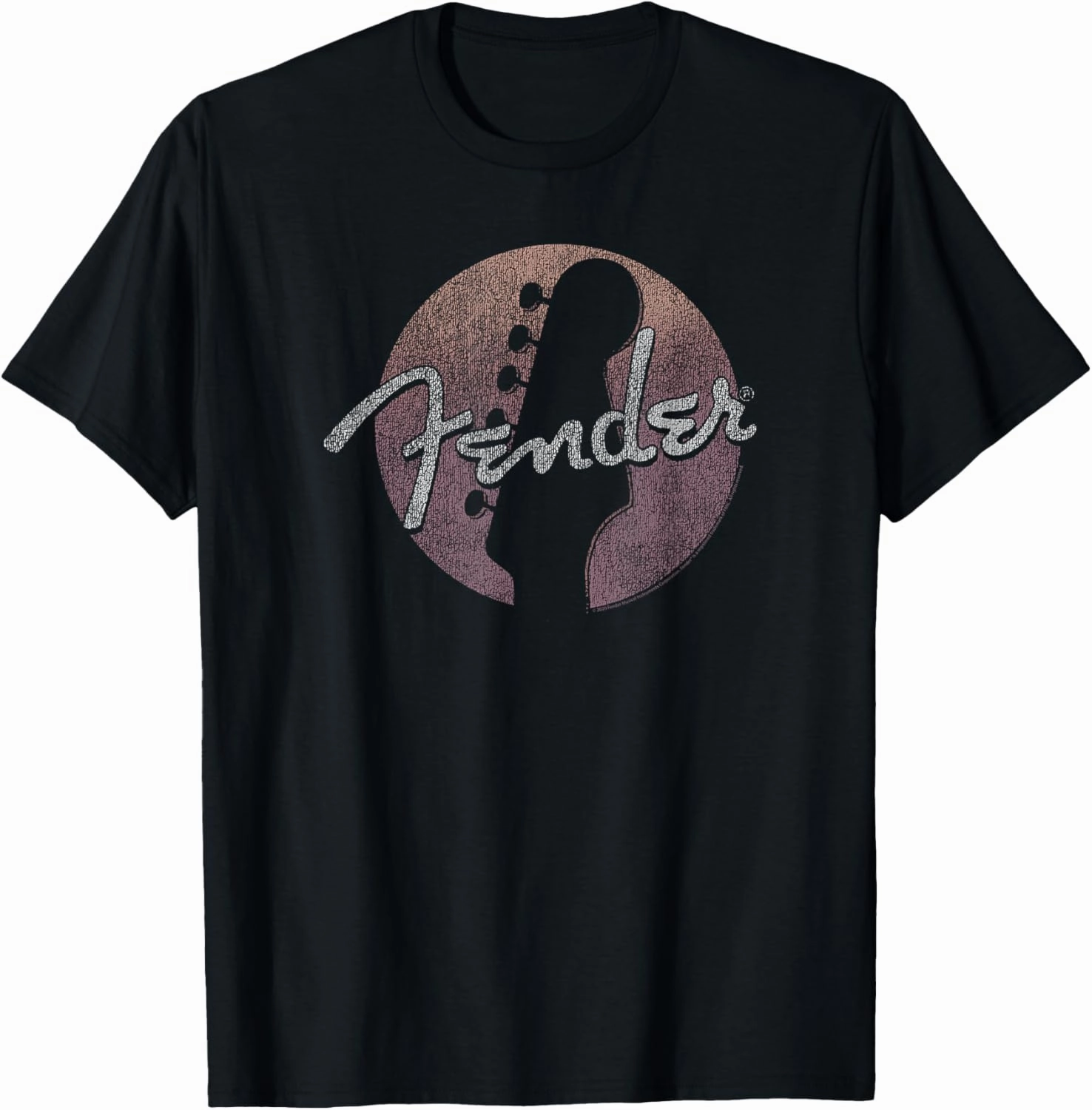 Fender Circle Guitar Headstock Logo T-Shirt