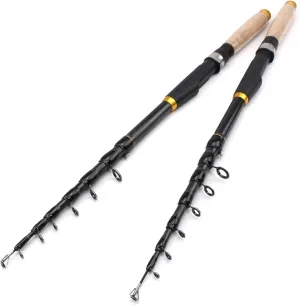 Fishing Rod 1.8m-3.0m Multifunction Spinning Rod Carbon Fishing Fish Pole Telescopic Travel Fishing Rod Ultrashort Fishing Tackle