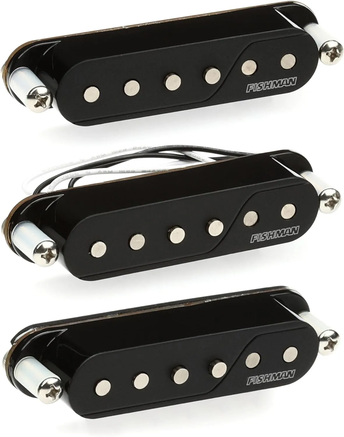 Fishman Fluence Single Coil Pickups - Black Set Of 3