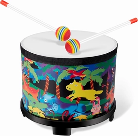 Floor Tom Drum 8 Inch Music Drum with 2 Sticks, Musical Kids Instruments Set Percussion Instruments for Children Boy Girl Baby Toddler Gifts Birthday