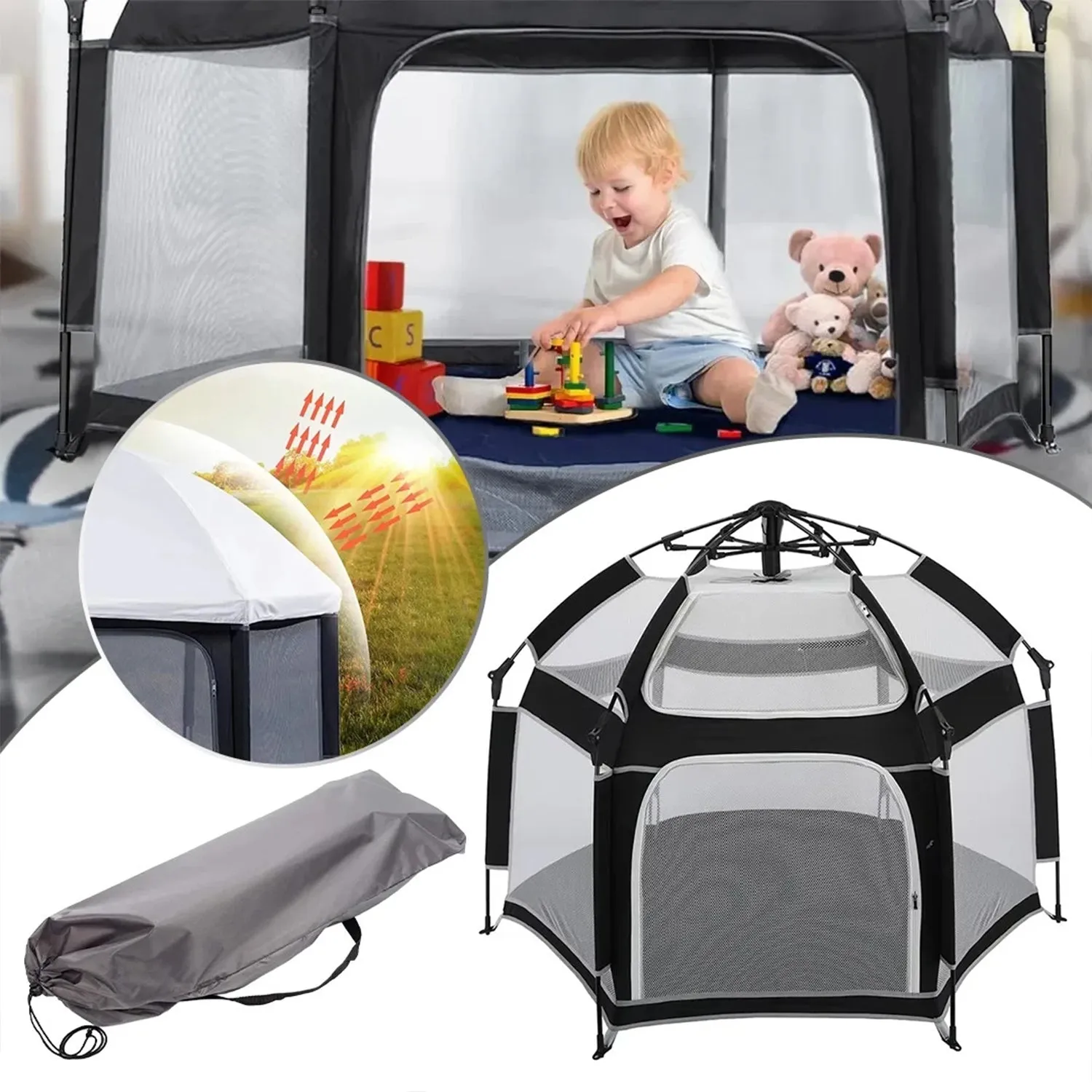Foldable Baby Play Tent | Portable Play Haven | Mosquito-Proof