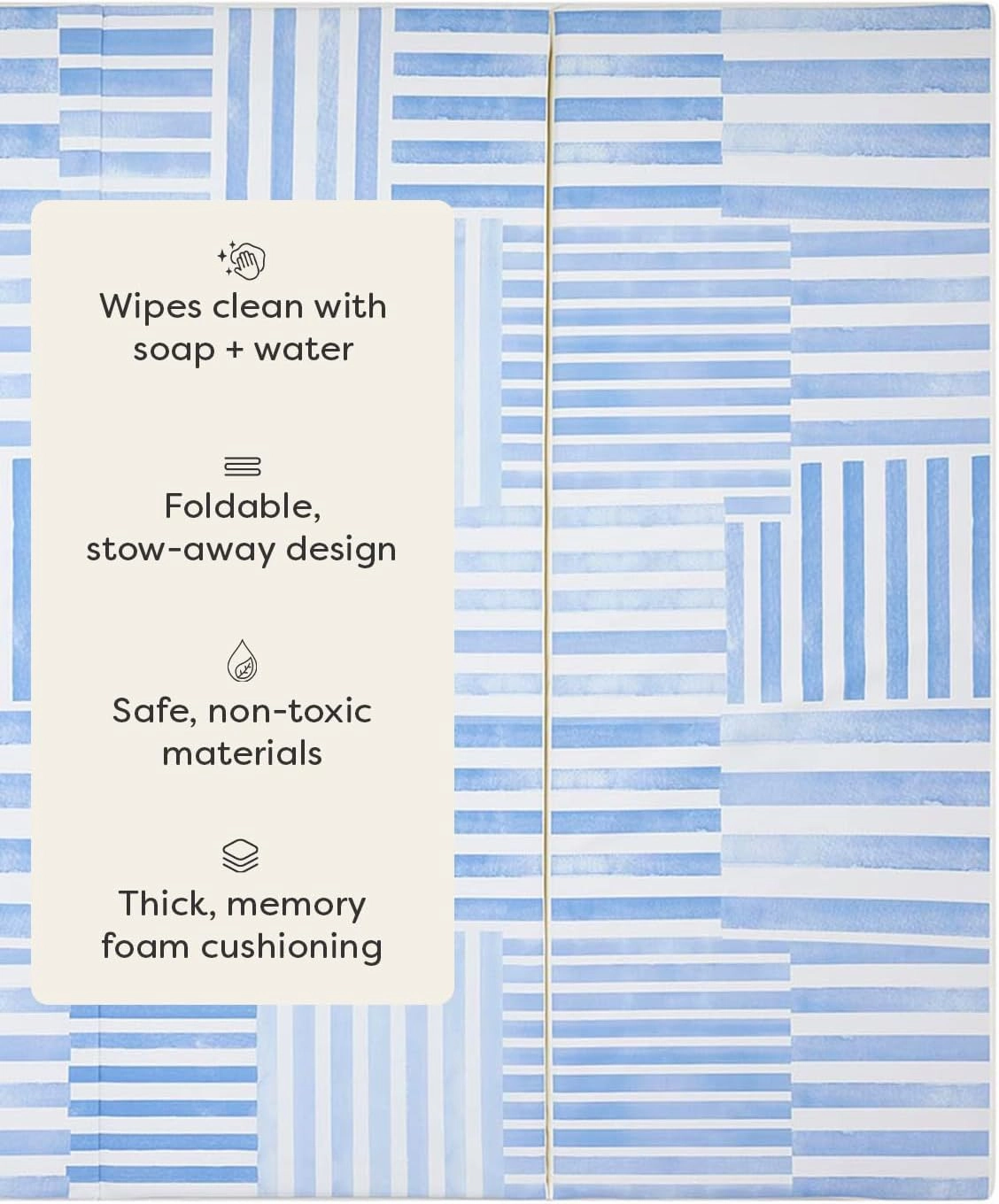 Foldable Baby Tumbling Mat – Padded Baby Play Mat for Floor | Memory Foam Play Mat for Baby | Foldable Kids Play Mat | Durable, Stylish, and Cushioned Design