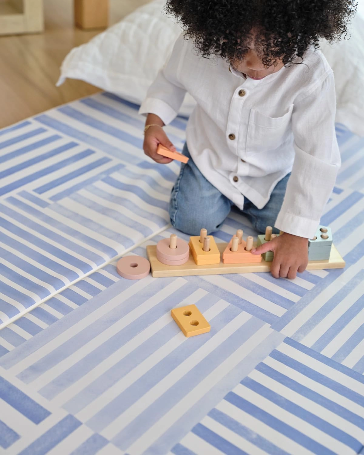 Foldable Baby Tumbling Mat – Padded Baby Play Mat for Floor | Memory Foam Play Mat for Baby | Foldable Kids Play Mat | Durable, Stylish, and Cushioned Design