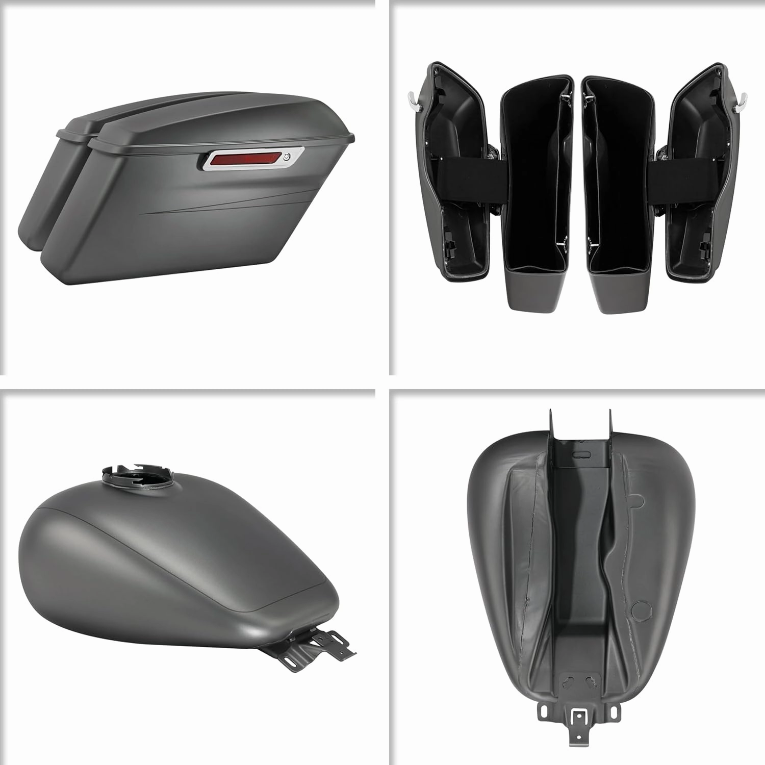 For Street Glide Special / HR3 Color-Matched Charcoal Denim Fairing Body Kit Fits for 2014-later Harley FLHXS, Hard Saddlebags   Gas Tank   Inner&Outer Fairing   Fender   Fender Fascia
