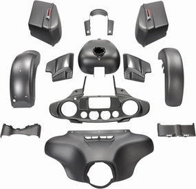 For Street Glide Special / HR3 Color-Matched Charcoal Denim Fairing Body Kit Fits for 2014-later Harley FLHXS, Hard Saddlebags   Gas Tank   Inner&Outer Fairing   Fender   Fender Fascia