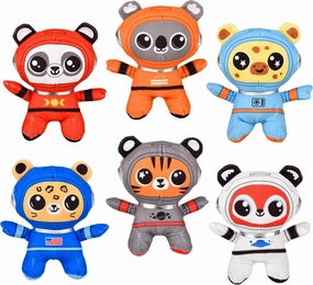 Forest & Twelfth 5" Inch Mini Astronaut Stuffed Animals, Set of 6, Cute Space Themed Plush Toys, Soft Cuddly Astronaut Plush for Kids, Bedtime Companions, Kids Gifts, Plushies in Spaceman Suit