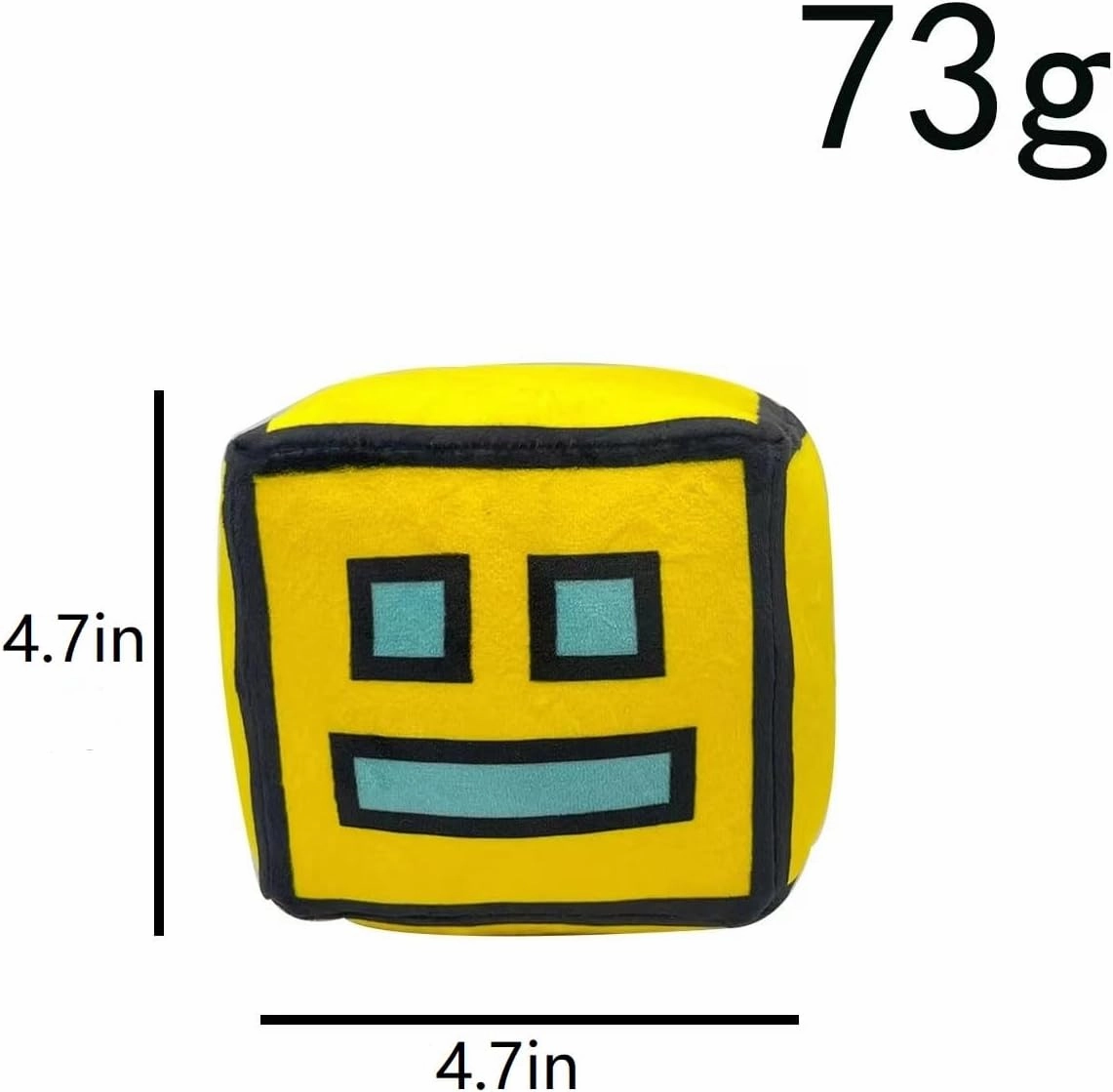 FOTN Geometry Games Sprint Plush 2Pcs Toys-Plush Animals Plush Cube Volume Wood Plush Doll Toys Kids Gift and Easter Decoration (Yellow Red)