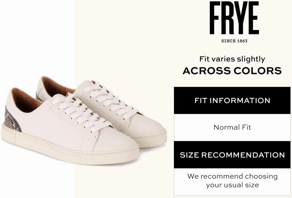 Frye Ivy Low Lace Sneakers for Women Crafted from Soft, Vintage Italian Leather with Removable Molded Footbed, Leather Lining, and Contrast White Rubber Outsoles