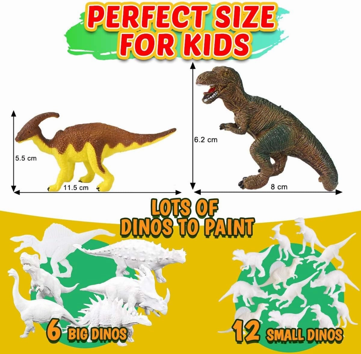 FUNZBO Dinosaur Painting Kits for Kids, Arts and Crafts Supplies Set for Kids, Toys for 3 4 5 6 7 8 9 10 11 12 Years Old Toddlers Boys Easter Gifts