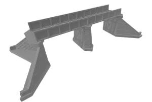 Girder Bridge for Train layouts/dioramas/sets/terrariums HO/N-Scale (N-Scale)