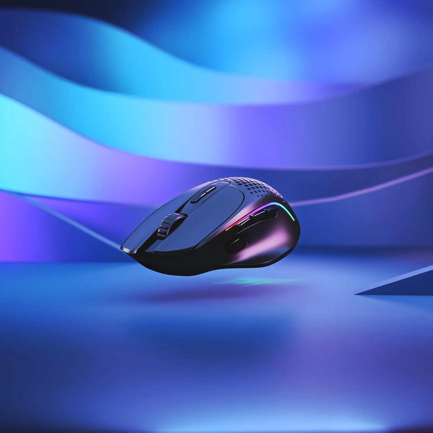 Glorious Gaming Model I 2 Wireless Gaming Mouse - Hybrid 2.4Ghz & Bluetooth, 75g Superlight, 9 Buttons (2 Swappable), RGB, PTFE Feet, MMO/MOBA/FPS, Long Battery Life, Side Thumb Rest - Black