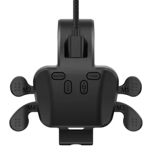 GMVOX Plug and Play Back Paddles for PS-5 Controller, 4-Button Back Button Attachment with Programmable, Turbo, Key Mapping Functions, Compatible with PS5 Console, PC, Mac, Android TV(Black)
