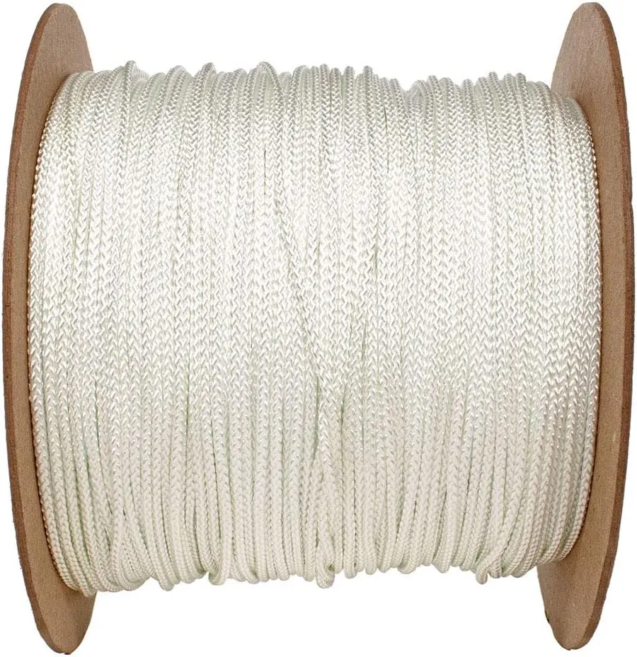 Golberg Diamond Braid Nylon Rope – 100% Nylon Utility Cord – Ideal for Camping, Outdoors, Boating, and Everyday Use – Made in The USA