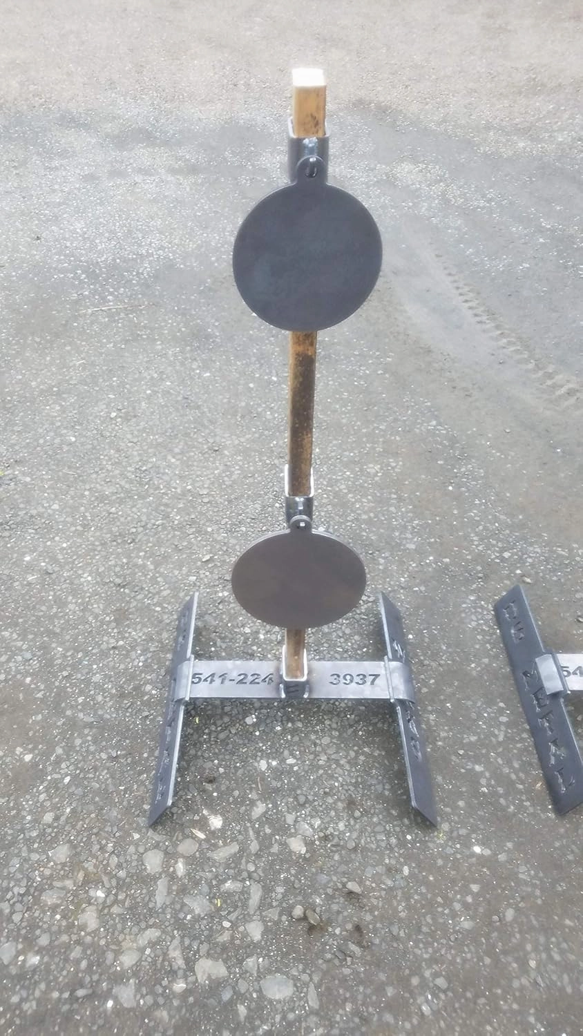 Gong Target Stand (Bolt Base) W/2 New Adjustable Hangers & 1-6, 1-12 Inch Gongs