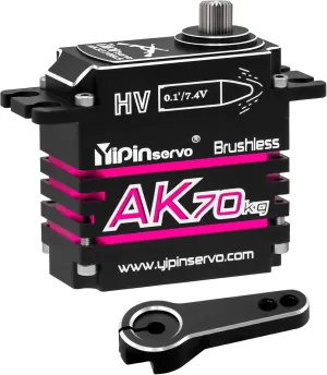 GOUPRC AK 70kg Aluminium Brushless Servo for 1/8 1/10 1/12 RC Truck Car Crawler Boat Robot, 8.4V Oblique Gear High Torque Steering Servo