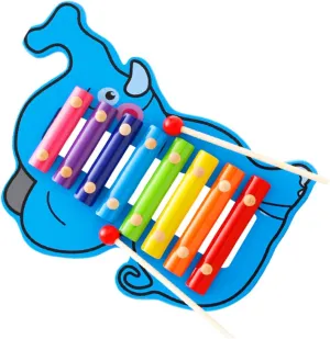 HANABASS 1 Set Wooden Educational Eight Tone Xylophone Set for Boy Girl Percussion Musical Instrument for Sound Development Parent Interaction