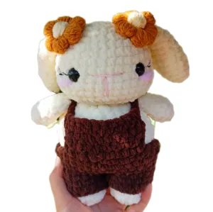 Handmade Crochet Stuffed Bunny Rabbit – Kawaii Adorable Soft Plushie Doll – Perfect Gift for Kids & Nursery Decor