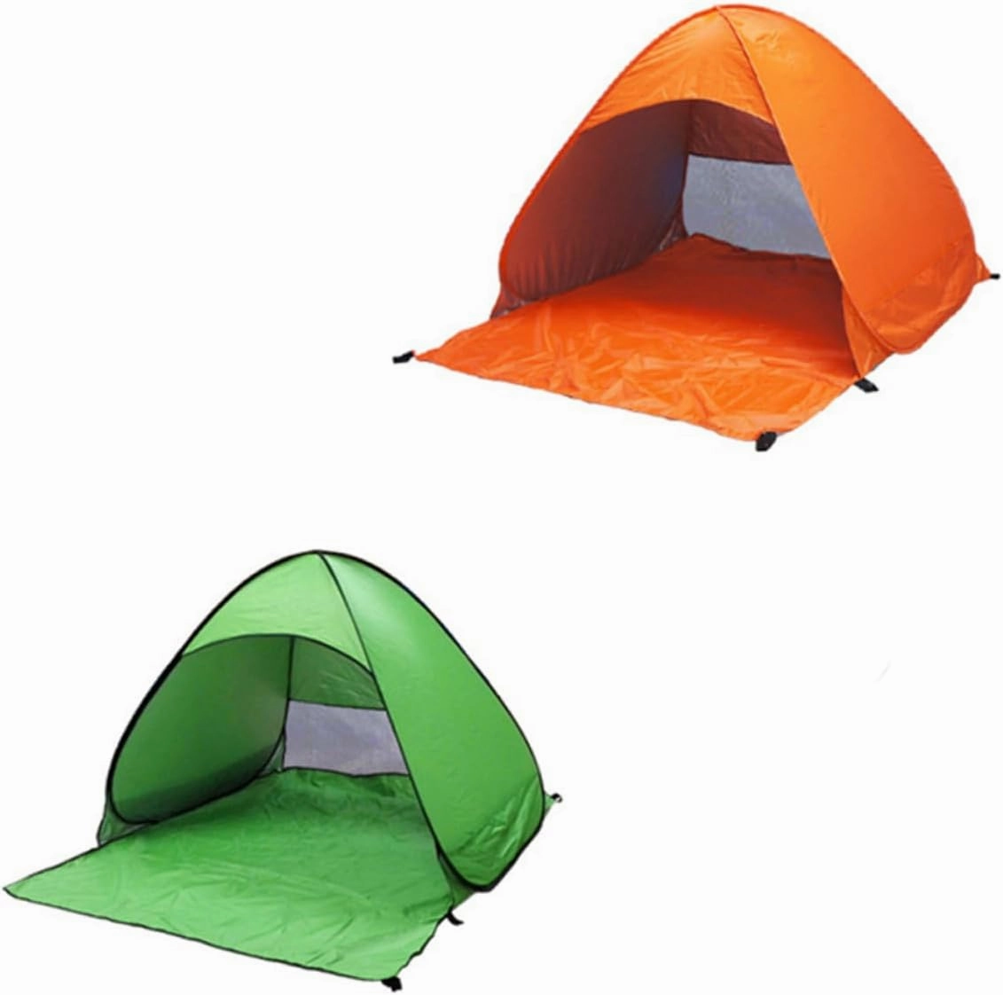 Happyyami Portable Instant Tent Automatic up Sun Shelter Tent Beach Camping Orange Rugged and Waterproof
