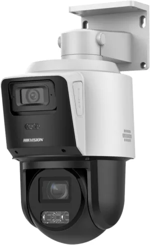 Hikvision PTZ Camera Compatible DS-2SE3C404MWG-E/14 TandemVu 4MP 4MP Dual Lens Security Cameran 4X POE PTZ Network Camera 2.8 to 12 mm Lens and Color Vu Bullet Camera 2.8mm Lens International Version