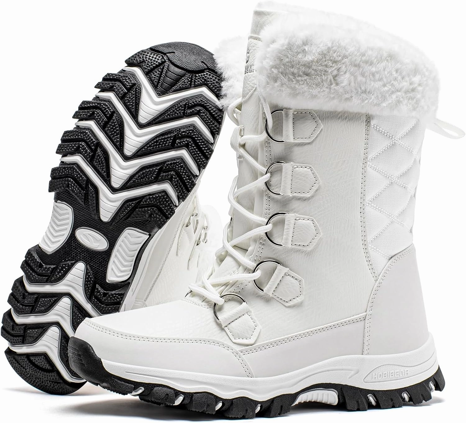 HOBIBEAR Girls Boys Kids Snow Boots Waterproof Slip Resistant Outdoor Winter Shoes(Kids/Little Kids/Big Kids)