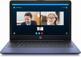 HP Stream 11-inch HD Laptop, Intel Celeron N4000, 4 GB RAM, 32 GB eMMC, Windows 10 Home in S Mode with Office 365 Personal for 1 Year (11-ak0010nr, Royal Blue) (Renewed)