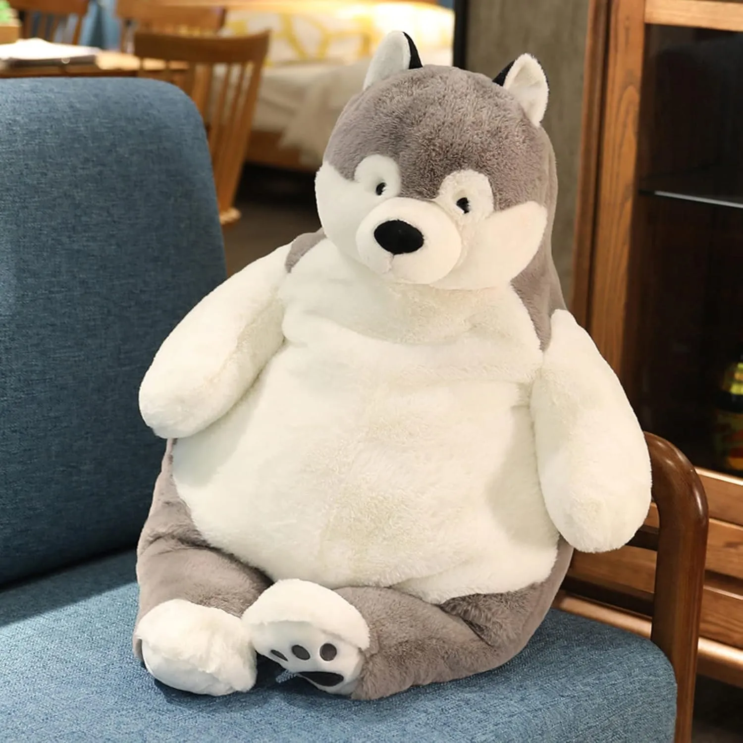Husky Weighted Stuffed Animals, 21.5" 5.2 lbs Weighted Husky Dog Plush Toy Large Weighted Plush Animal Pillow Gifts for Boys and Girls
