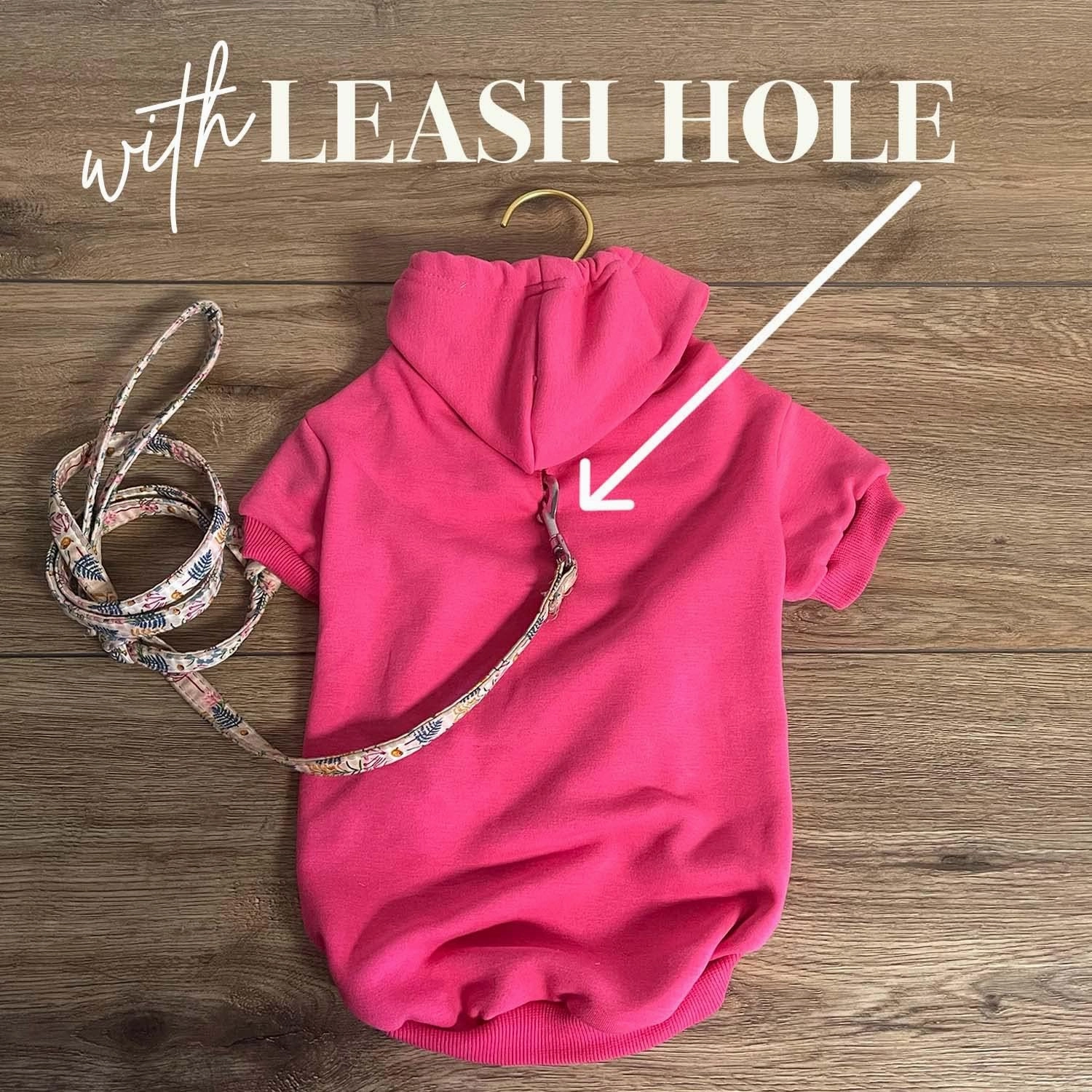 I Said Hip Hop The Hippy Easter Bunny Dog Hoodie Fleece Lined Pullover Sweatshirt with Leash Hole (Green, Small 696)