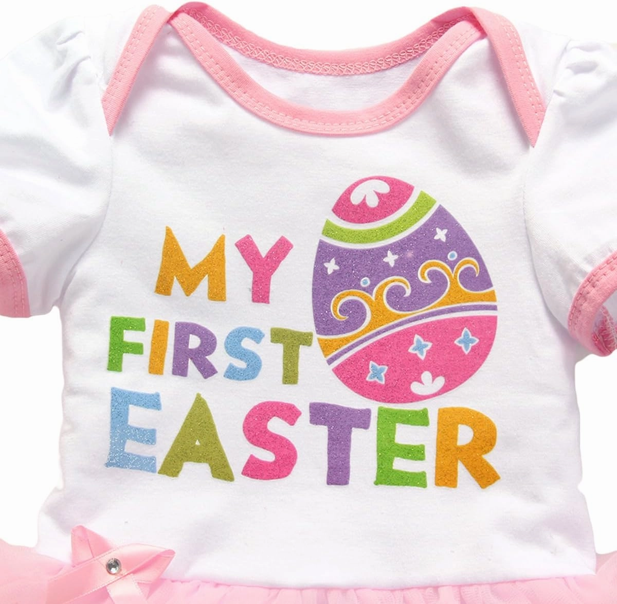 IBTOM CASTLE 3pcs/4pcs Baby Girls 1st Easter Bunny Tutu Dress Headband Leggings Shoes Outfits Bodysuit Princess Costume