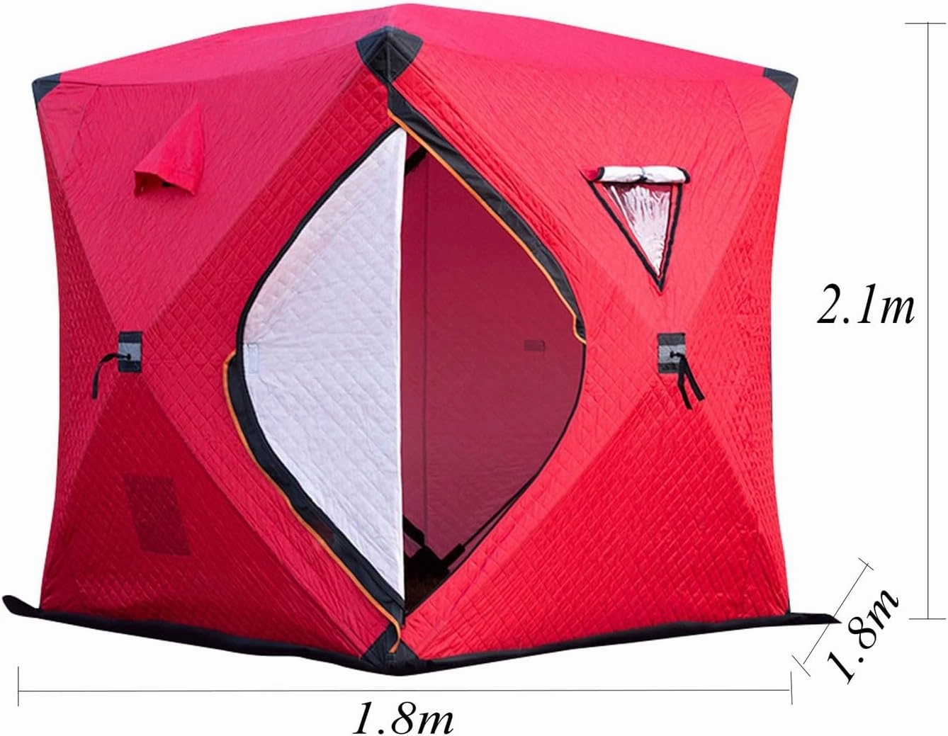 ice Fishing Tent ice Fishing shelter Insulated Portable Ice Fishing Tent, Outdoor Multi-Person Cold and Warm Automatic Tent(Color:3)