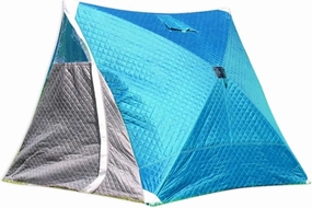 ice Fishing Tent ice Fishing shelter Insulated Portable Triangular Winter Outdoor Warm Ice Fishing Tent, Suitable for 1-2 People(Color:2)