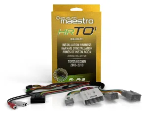 Idatalink Maestro HRN-HRR-TO1 T-Harness for Select Toyota & Scion Vehicles 2005-19, replace the factory radio while retaining steering wheel controls & use of amp (ADS-MRR or ADS-MRR2 module required)
