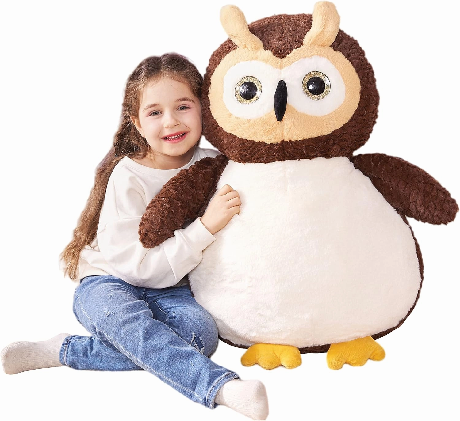 IKASA Giant Owl Stuffed Animal Plush Toy, 23 Inches Large Huge Plushie Toys for Kids Girls Boys Girlfriend Children