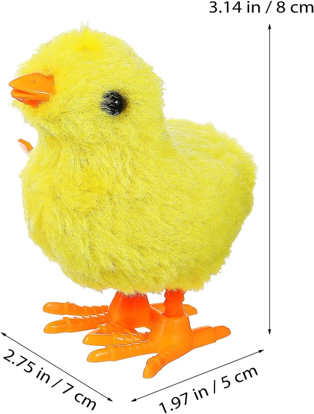 IMIKEYA 12PCS Wind Up Chicks Toys: Yellow Plush Jumping Chicks Plush Chicks Jumping Chick Wind Up Toys Wind Up Toys for Kids Toddlers Easter Egg Hunt Basket Stocking Goodie Bags Easter Party Favors
