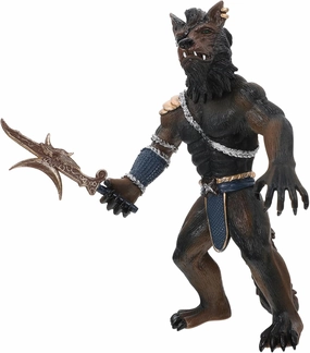 Imitation Werewolf Model Realistic Miniature Werewolf Warrior Figurine for Safe Material for Imaginative Play and Collectors