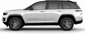 Inc. FE-GC22 Finished End Body Side Molding Compatible with Jeep Grand Cherokee - Silver Zynith (PSE)
