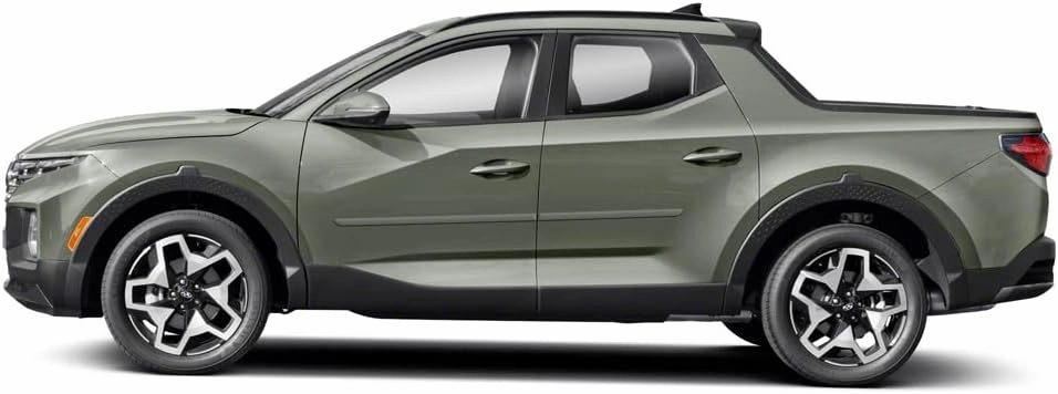 Inc. FE-SANTACRUZ22 Finished End Body Side Molding Compatible with Hyundai Santa Cruz - Blue Stone (RU9)
