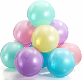 Inflatable Beach Balls Bulk Macaron Color Jumbo Large Beach Balls Pool Game Toys for Summer Swimming Party Games Water