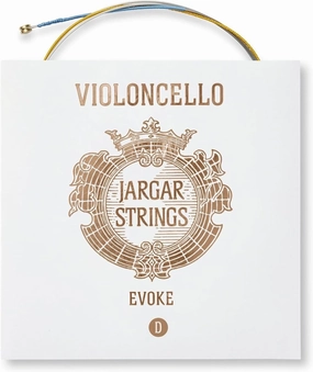 Jargar Evoke Cello D | Multi Alloy Carbon Steel Core Cello String for Professionals and Aspiring Cellists | Brilliant, Round, and Focused Sound with Elegant Timbre | Made In Denmark | D-String