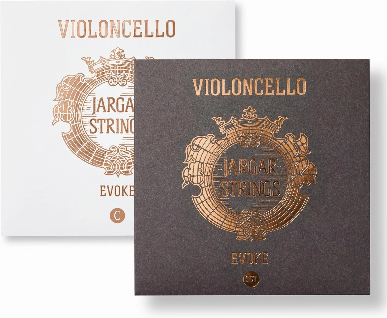 Jargar Evoke Cello D | Multi Alloy Carbon Steel Core Cello String for Professionals and Aspiring Cellists | Brilliant, Round, and Focused Sound with Elegant Timbre | Made In Denmark | D-String