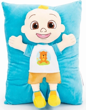 Jay Franco CoComelon JJ 3D Snuggle Plush Pillow - Super Soft Blue Pillow - Measures 15 Inches