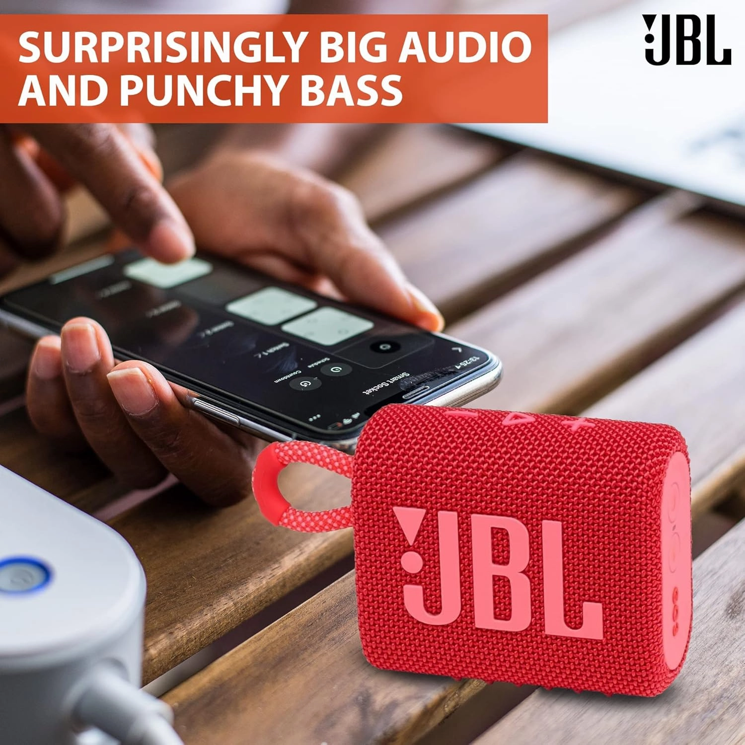 JBL Go 3 Portable Bluetooth Wireless Speaker, IP67 Waterproof and Dustproof Built-in Battery - Teal - Boomph's Comprehensive Ultimate Performance Cloth Solution for Your On-The-Go Sound Experience