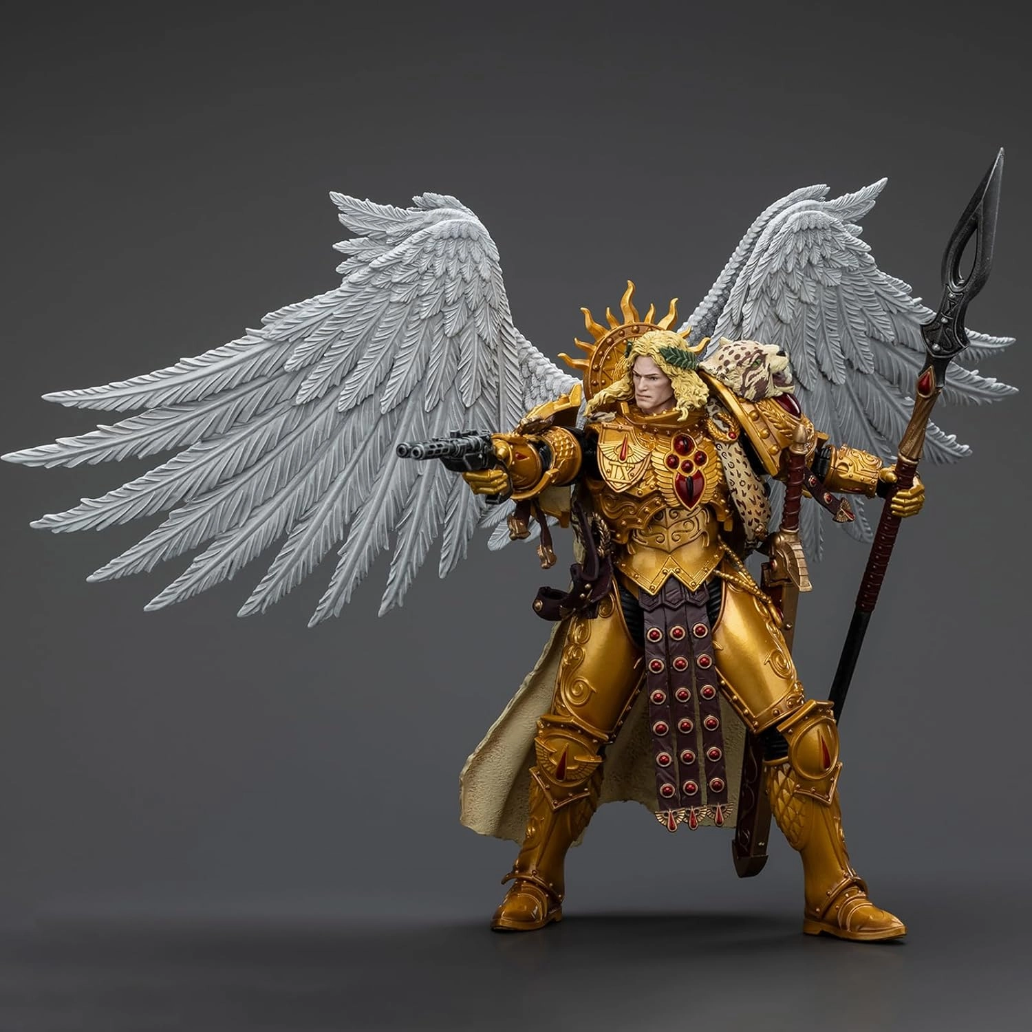 JoyToy Warhammer 30K Genuine License 1:18 Action Figure, Blood Angels Sanguinius Primarch of The IXth Legion, 7.08 inch Collectible Action Figures Kits