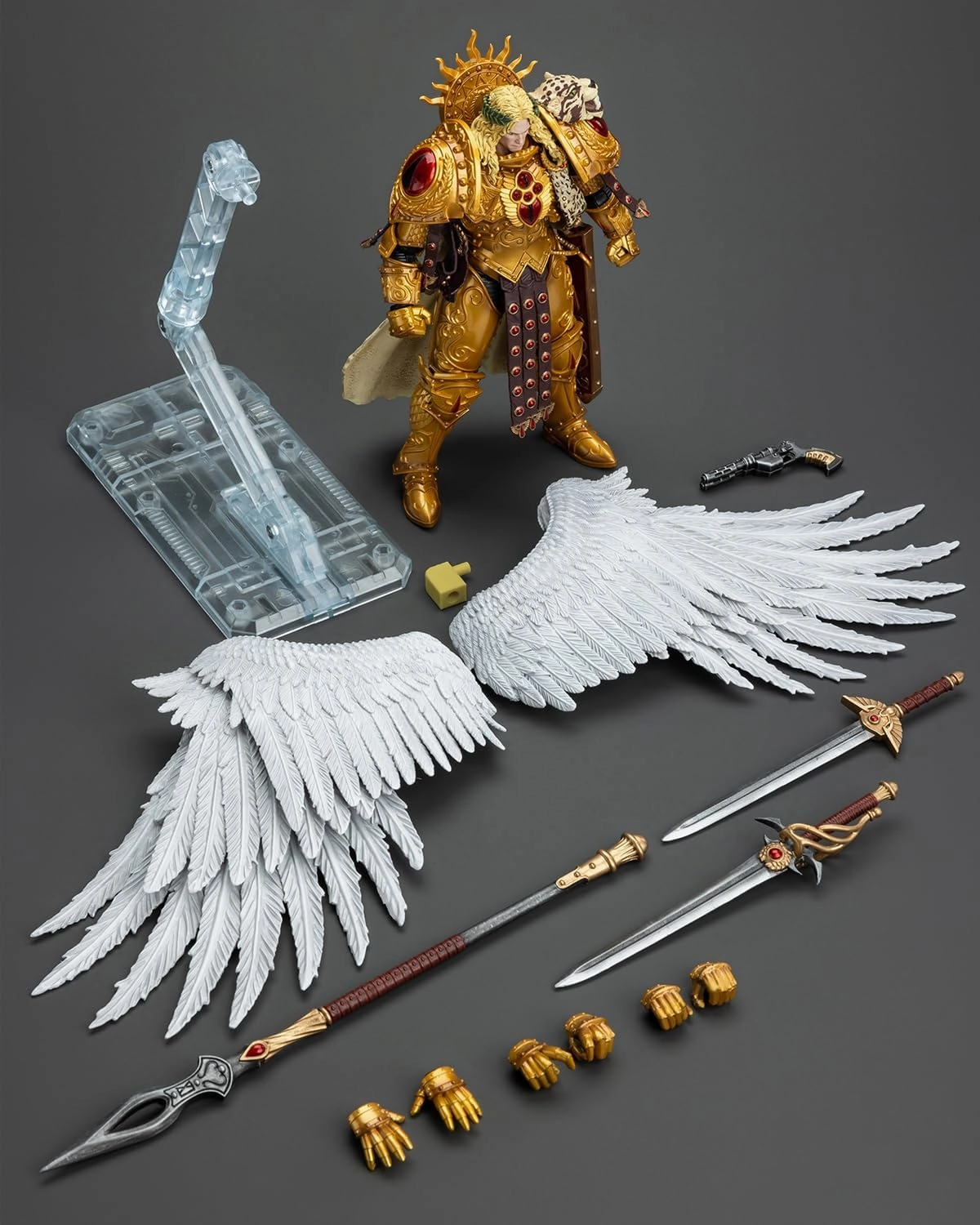 JoyToy Warhammer 30K Genuine License 1:18 Action Figure, Blood Angels Sanguinius Primarch of The IXth Legion, 7.08 inch Collectible Action Figures Kits