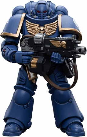 JoyToy Warhammer 40K Space Marine Genuine License 1/18 Soldier, 4inch Models Space Marines Action Figures Kits (Ultramarines Intercessors)
