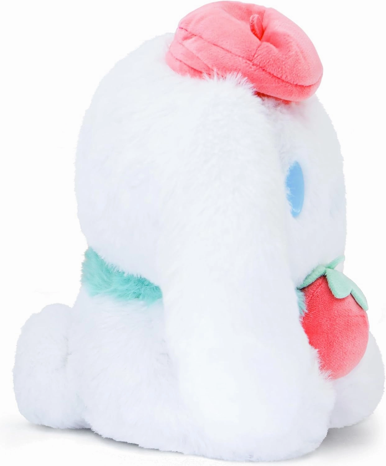 Kawaii Plush Toys with Strawberry Pillow, Stuffed Plush Doll, Cartoon Toys Throw Pillow Decoration, Birthday Gift for Kids (White)