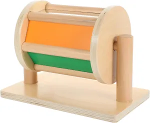 Kisangel Textile Drum Early Educational Plaything for Color Recognition Hands Skills Material Birthdays Holidays