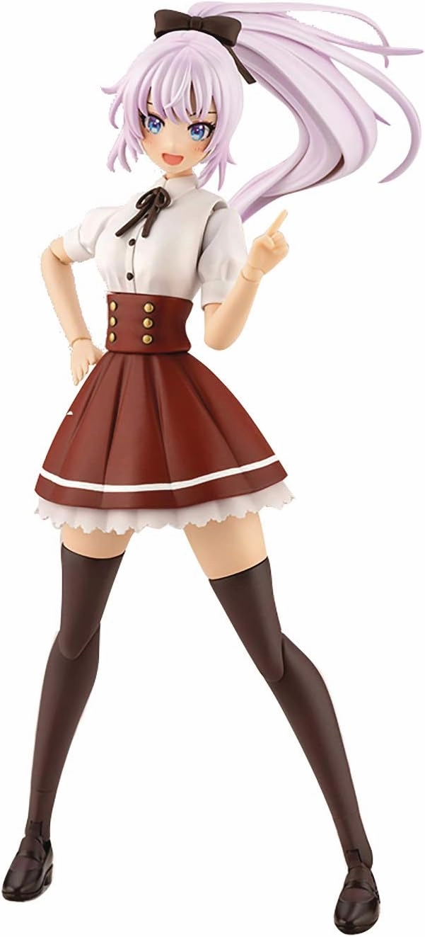 Kotobukiya Sousai Shojo Teien: Ritsuka Saeki (St. Iris Gakuen Girls' High School Summer Clothes Dreaming Style Noble Rose Version) Plastic Model Kit, Multicolor (JK008)