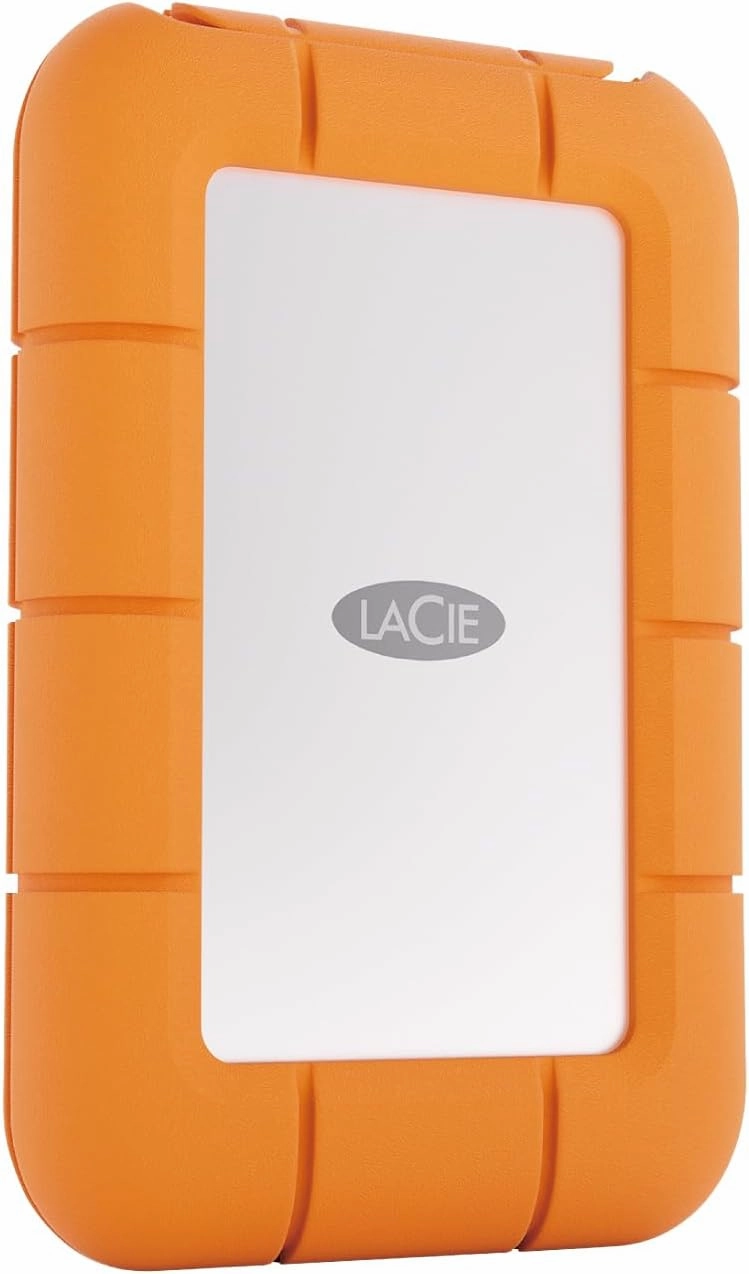LaCie Rugged Mini Externe SSD 500GB, PC/Mac/iPad/Thunderbolt, 40 Gb/s, 2.000 MB/s, Rescue Services (STMF500400)