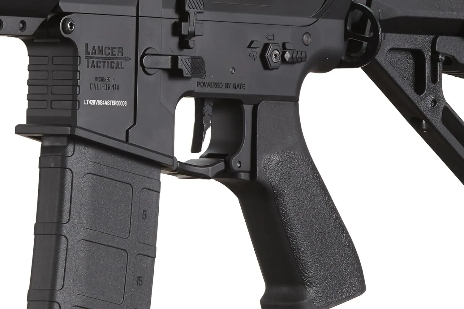 Lancer Tactical Gen 4 Gate Aster II Predator Steel CNC AEG Airsoft Rifle w/Bluetooth ETU Programmable MOSFET CQB/SBR/Carbine